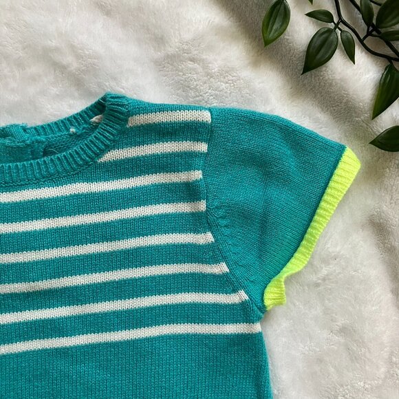 Gymboree Toddler Knit Dress 18-24M | Teal Green Birds GUC - Picture 3 of 16